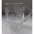 Haonai manuafacture world cup promotional gift/ football beer glass cup/mug